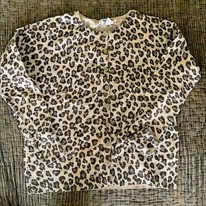 Old Navy Leopard Print Button Up Cardigan